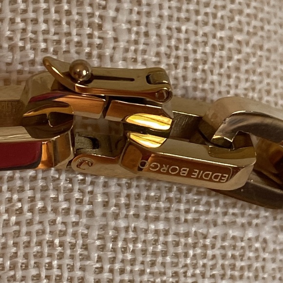 Eddie Borgo 17” Rectangular Gold Tone Chain Necklace NWT - Picture 16 of 16